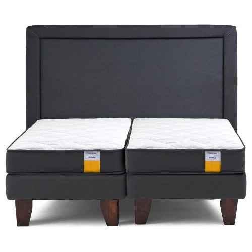 Cama Europea Eurotop Gemela Super King + Respaldo