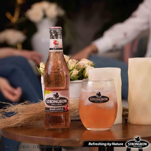 Pack De 12 Bebida Alcohólica Strongbow Apple Ciders Rose 330