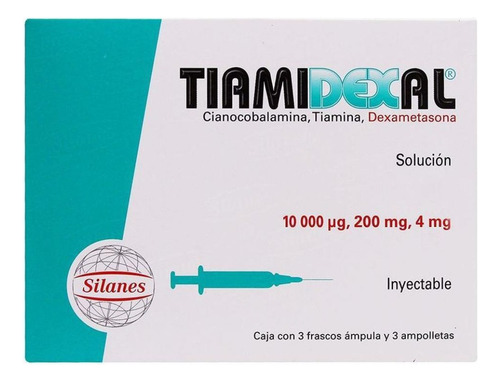 Tiamidexal Caja Con 3 Frasco Ámpula Y 3 Ampolletas
