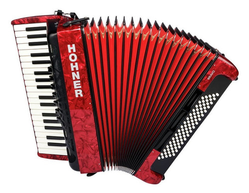 Acordeón Hohner 80b Bravo Iii Rojo