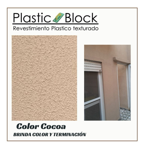 Revestimientos Texturado Plastic Block 30kg Rodillo Cocoa