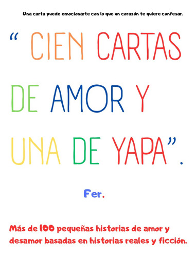 Un Libro Cien Cartas De Amor Y Una De Yapa.