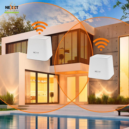 Imagen 5 de 6 de Vektor 2400-ac Mesh Chile 1200mbps 2 Nodos Nexxt Ncm-2400-c