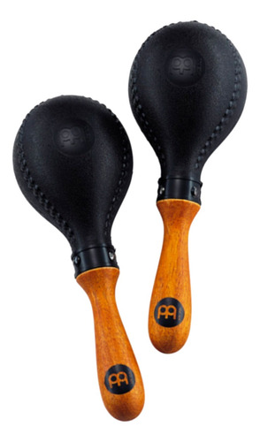 Maracas Plasticas Meinl Percusion Pm2bk Con Mango De Madera