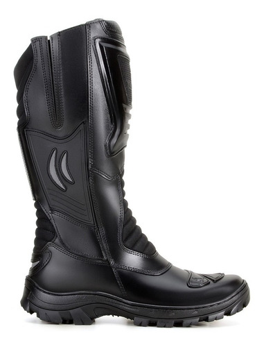 Bota Militar Coturno Motociclista Em Couro 4046