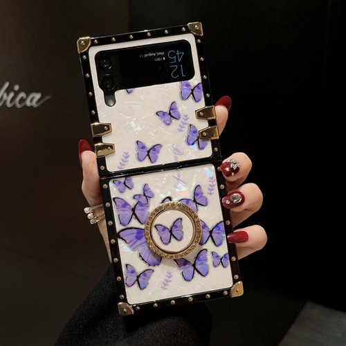 Para Samsung Z Flip 4/z Flip 3 Funda Mariposa Colores Madam*/