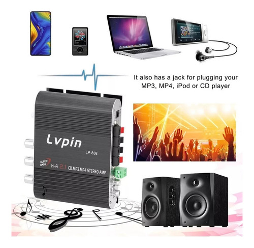 Amplificador De Potencia Stede Audio Subwoofer Mini Hif