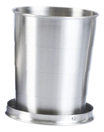 3 Caneca Dobrável De Aço Inoxidável, 250ml 7,8cmx8,8cm