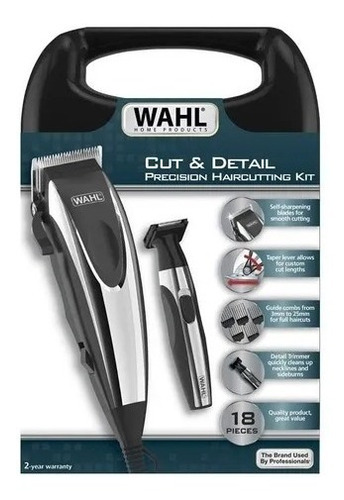 Maquina Peluqueria Wahl Combo Cut & Detail Precisión Kit