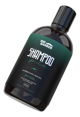 Shampoo + Condicionador Capilar Big Barber Kit Com 4 Unidade