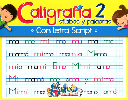 Caligrafía 2 Sílabas Y Palabras Letra Script - García