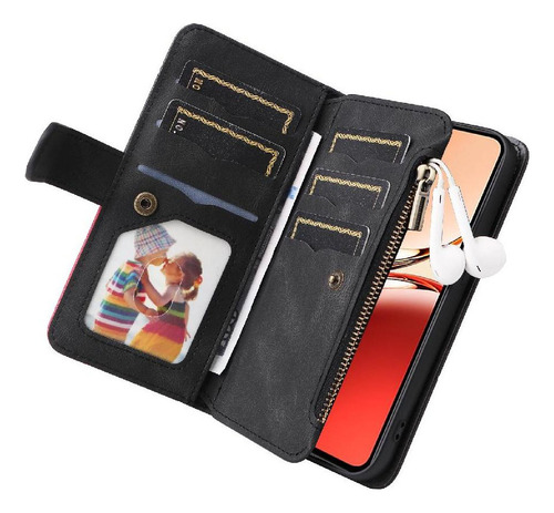 Funda For Oppo Reno 12f 5g De Dos Colores Con Soporte De