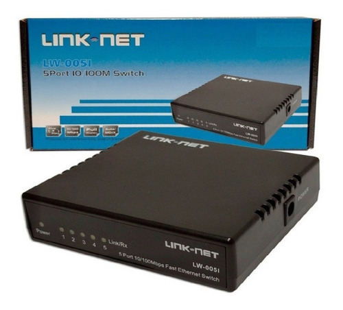 Imagen 1 de 3 de Switch Link-net 5 Puertos Lw-005i 10-100 Rj45 Red Aba Xtc