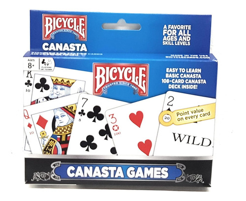 Paquete De 2 Juegos De Cartas Canasta Estándar