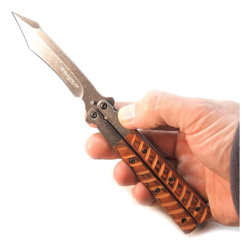 Navaja Mariposa Cuchillo Tanto Balisong Magnum Boker Orig