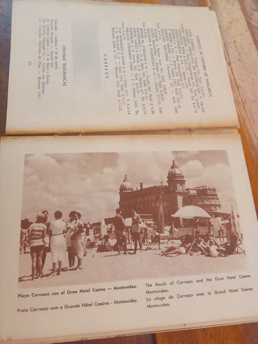 Guía De Turismo Del Uruguay Antigua 1954 Mapas Y Propagandas (Usado)