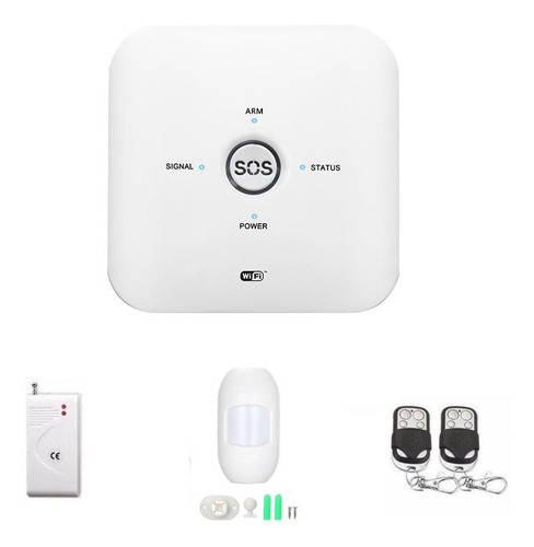 Kit Alarma Domiciliaria Inalambrica Gsm Wifi Wl Zdas950