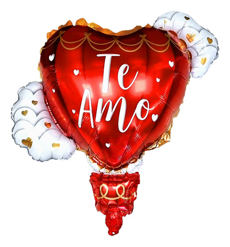 Globo Metalico Amor Aerostatico 63x72