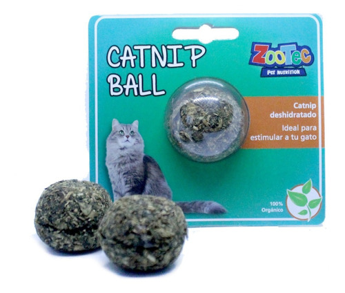 Juguete Gatos Catnip Ball Hierba Gatera Deshidratada 20% Off