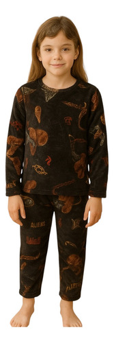 Pijama Invierno Polar Plush Peluche Niño Niña Personajes