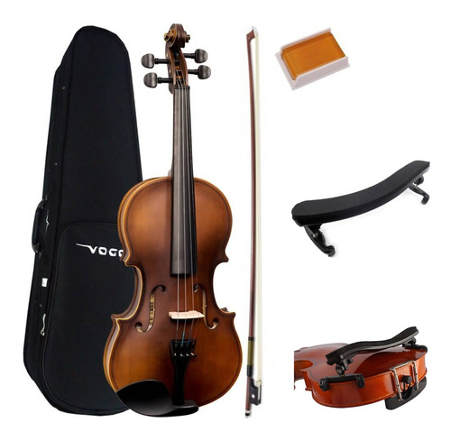 Violino Estudante Vogga Von144n Completo 4/4 + Espaleira Cor Natural