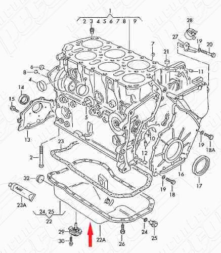 Imagem 5 de 5 de Cárter Do Motor Passat 2.8 Vr6 1994 A 1997 Original