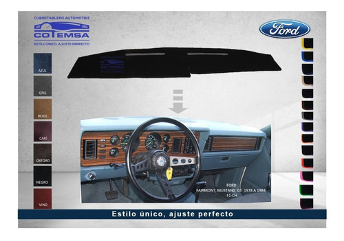 Cubretablero Automotriz Ford Fairmont 1978 Al 1984 F1-ch