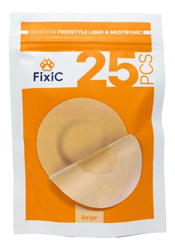 Parches Adhesivos Para Sensor Fixic Freestyle 25pz Americano