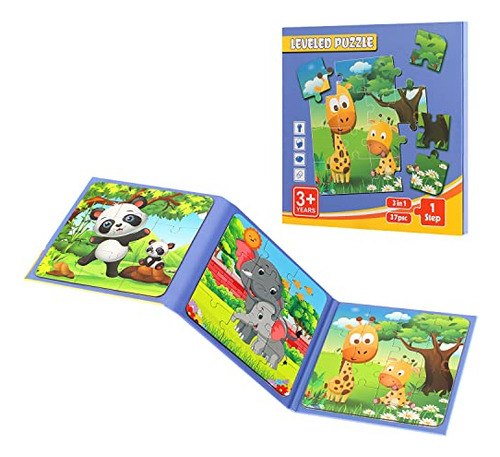 Puzzles For Kids Age 3-5, 37pcs Animal Toys Jigsaw Todd...