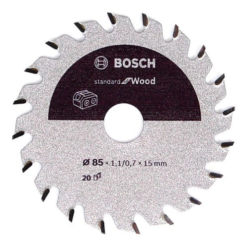 Hoja Sierra Circular Bosch 85mm 20d P/madera Gks 12v-26