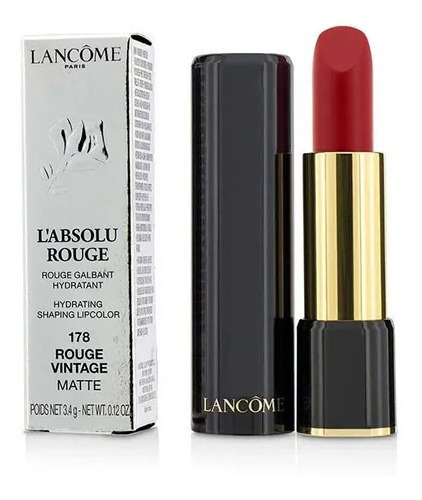 Lancome Labial Labsolu Rouge 178 Rouge Vintage Mate Original