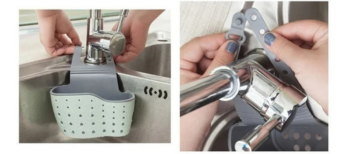 Imagen 7 de 8 de Organizador De Esponja Para Cocina Lavalozas Lavaplatos