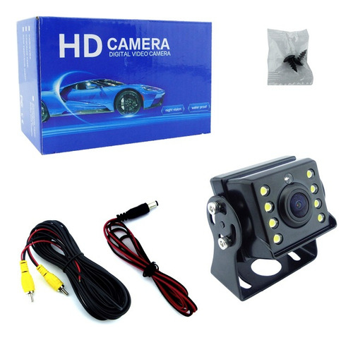 Cámara De Retroceso Camión-bus 12-24 V 8 Led + Cable 15mts