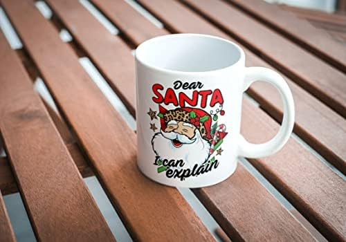 Querido Papai Noel Eu Posso Explicar Caneca De Café Bonito