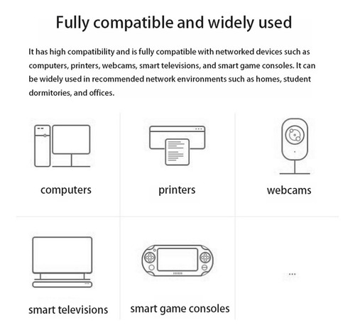 Conmutador De Red/divisor De Internet/5 Puertos/adaptador De