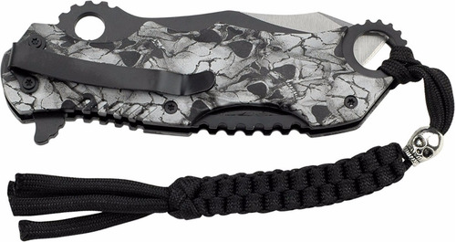 Imagen 4 de 9 de Cuchillo Navaja Mtech Usa Tipo Bowie + Cuerda Zombie Hunter