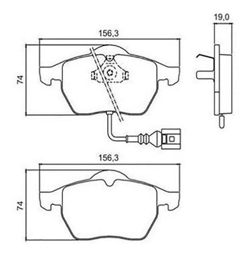 Imagen 9 de 12 de Pastillas Freno Delanteras Vw Passat (01') 1.9 Tdi