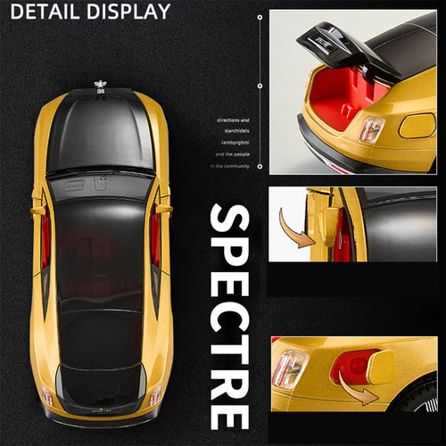 . Minicoches Rolls Royce Spectre De Metal Con Luces Y Sonido