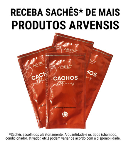 Kit Arvensis Cachos Ondulados Shampoo Cond Ativador 3x1l