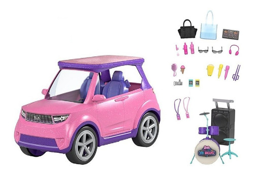 Imagen 2 de 6 de Barbie Big City Big Dreams Vehiculo Gyj25 Mattel Bestoys