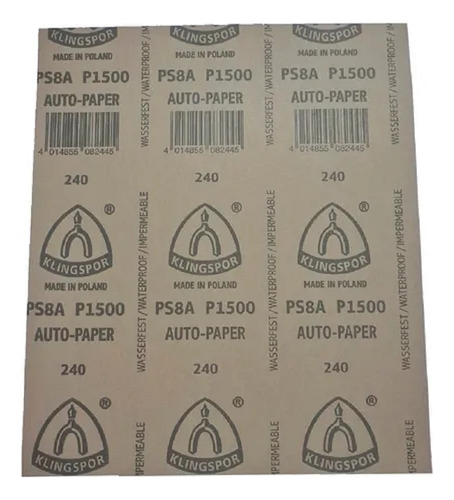 Kit de 10 hojas de papel de lija al agua, pintura del mismo grano, grava para pulir, cantidad 240
