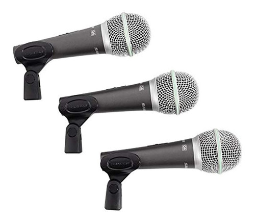 Paquete De 3 Microfonos Dinamicos Samson Q6
