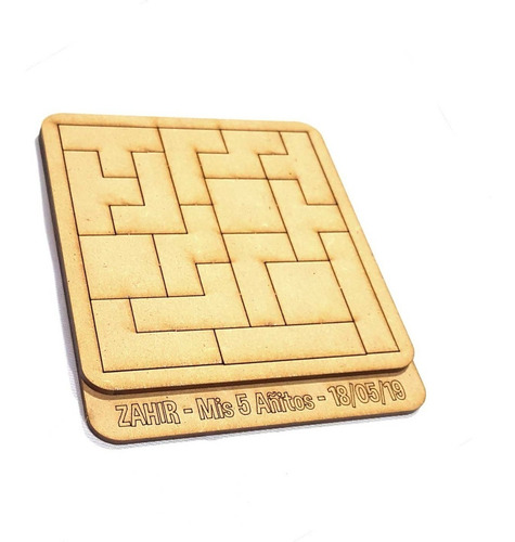 Imagen 3 de 4 de 30 Tetris Rompecabeza Puzzle Fibrofacil Juego Mdf Souvenirs