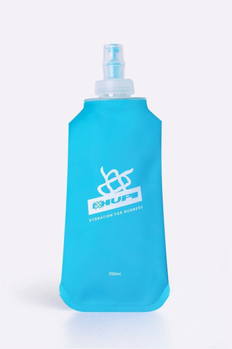 Garrafa Dobrável Soft Flask Hupi 350ml - Boca Pequena Cor Azul-claro