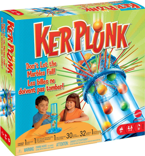 Juego Infantil Kerplunk De Mattel Games, Juego Familiar P...
