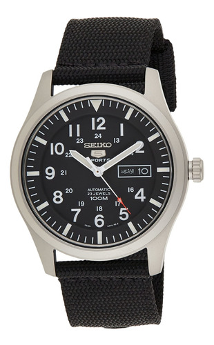 Reloj Hombre Seiko Snzg15k1 Automático Pulso Negro En Nylon