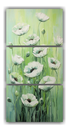 90x180cm Cuadro Decorativo Estilo Flores Amanecer Flores