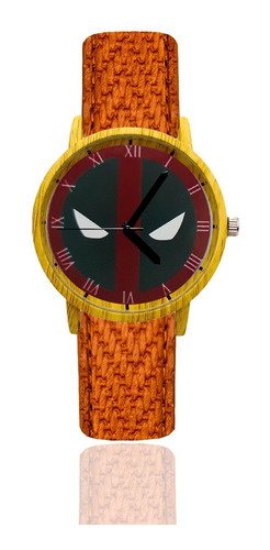 Reloj Deadpool Estilo Madera Tureloj