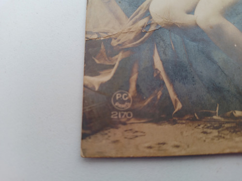 Antigua Foto Mujer Desnuda Su Busto Dedicatoria Con Despecho (Usado)