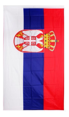 3 Bandera Nacional De Serbia Colgando Gran Bandera Interior